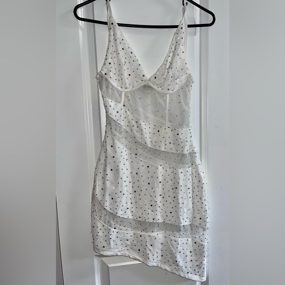 Rhinestone Corset Dress Mesh - Picture 1 of 2